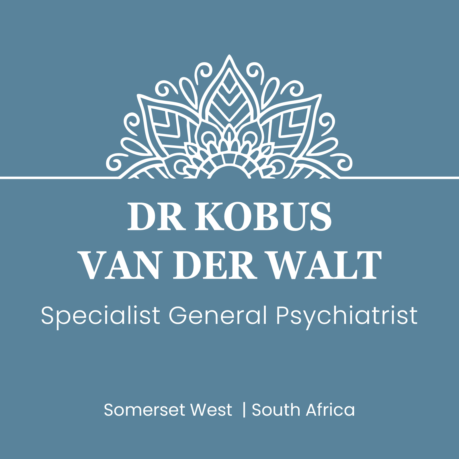 Dr. Kobus van der Walt - TMS Practice logo